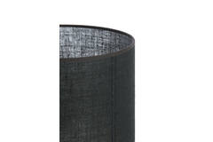 Light & Living Kap Cilinder 25-25-18 Cm SENDAI Zwart