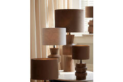 Light & Living Kap Cilinder 30-30-21 Cm LUBIS Bruin