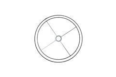 Light & Living Kap Cilinder 40-40-30 Cm SENDAI Zwart