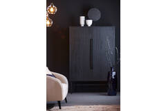 Light & Living Kast 120x40x180 Cm ABAGE Hout Zwart