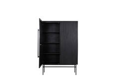 Light & Living Kast 120x40x180 Cm ABAGE Hout Zwart