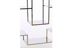 Light & Living Kast Open 100x30x205 Cm REZINA Nikkel
