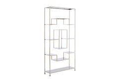 Light & Living Kast Open 100x30x205 Cm REZINA Nikkel