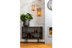 Light & Living Kast Open 100x40x80 Cm YINTHE Zwart