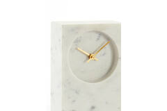 Light & Living Klok 13x8x20 Cm DESTINA Wit Marmer