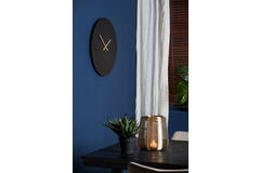 Light & Living Klok Ø59 Cm LICOLA Antiek Zwart