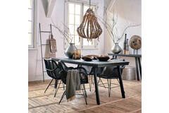 Light & Living Ladder Deco 40x2x180 Cm SIEM Zwart