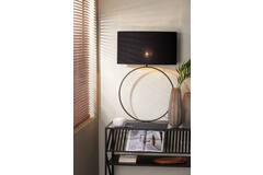 Light & Living Lampvoet 66x20x79 Cm LIVA Mat Zwart