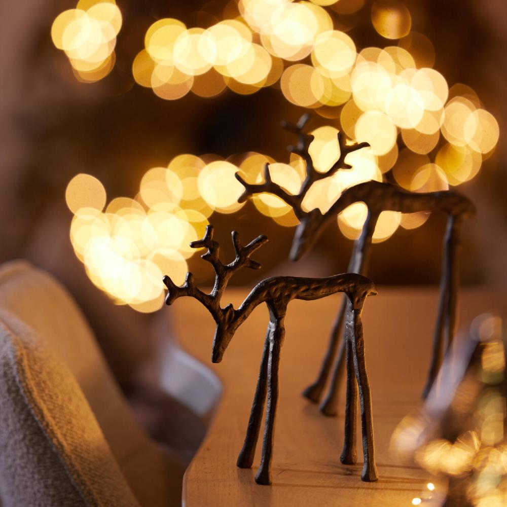 Light & Living Ornament 17 5x8 5x20 Cm DEER Zwart