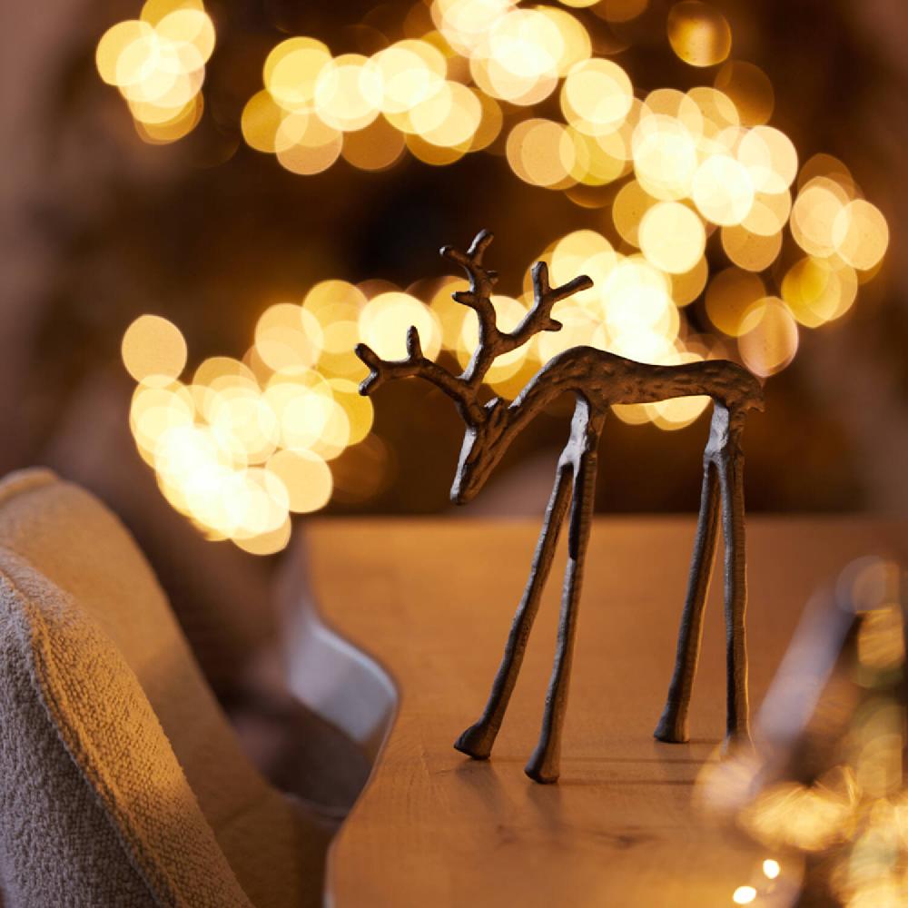 Light & Living Ornament 21 5x9 5x25 Cm DEER Zwart