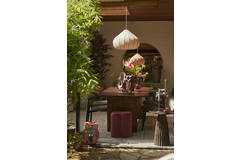 Light & Living Poef 38x38x45 Cm NALANI Bordeaux