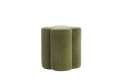 Light & Living Poef 38x38x45 Cm NALANI Olijf Groen