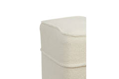 Light & Living Poef 40x40x35 Cm KIKI Teddy Wit