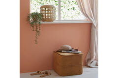 Light & Living Poef 40x40x35 Cm KIKI Velvet Karamel