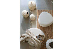 Light & Living Poef 80x80x35 Cm LIBERIA Beige