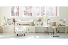 Light & Living Poef Ø39x45 Cm LAURYN Bouclé Crème