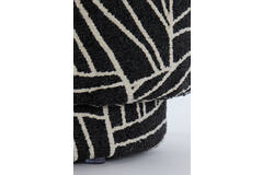 Light & Living Poef Ø40x44 Cm DAVONTE Zwart-wit
