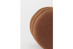 Light & Living Poef Ø40x45 Cm KIMI Teddy Terra+goud