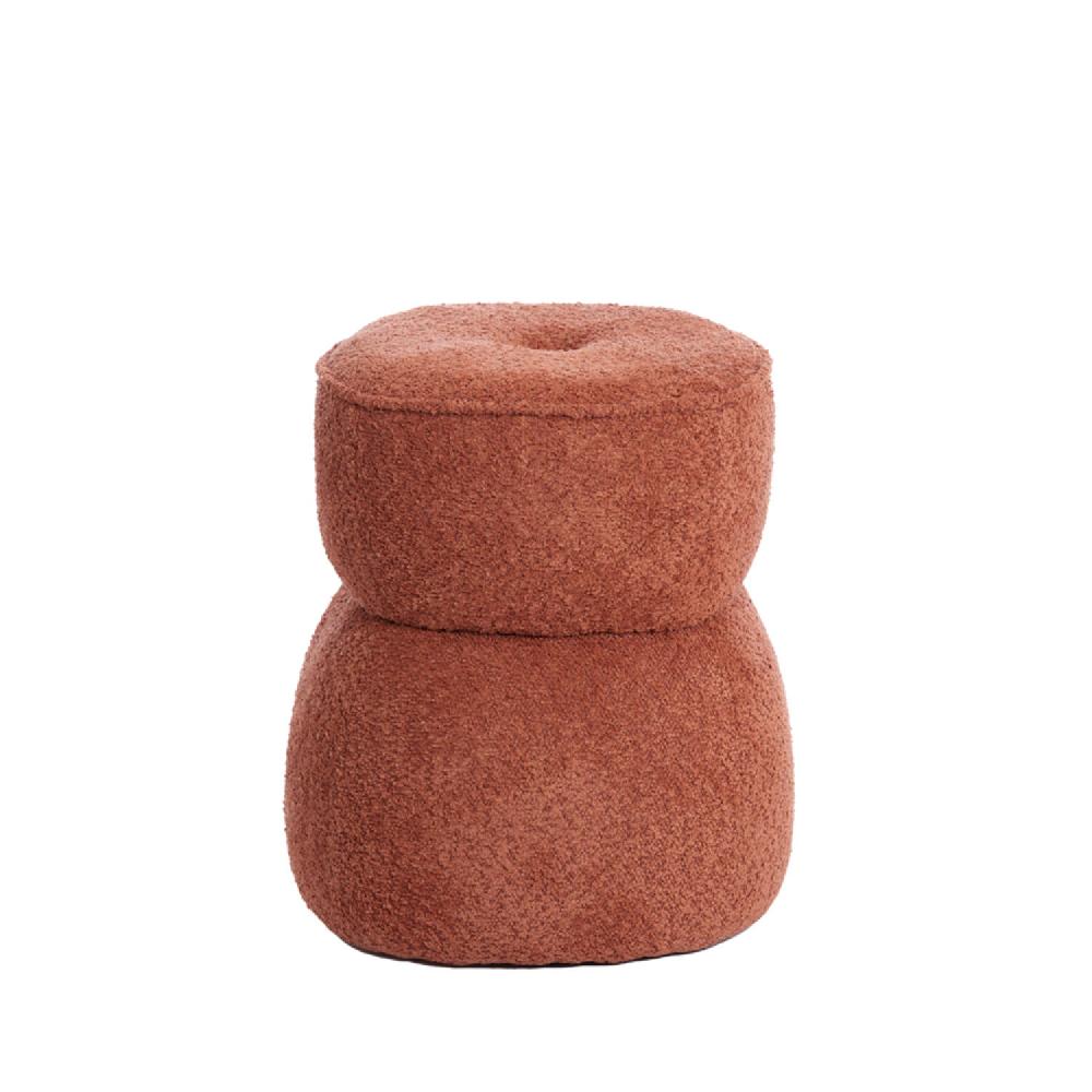 light & living Poef Ø40x46 cm LEYLA terra