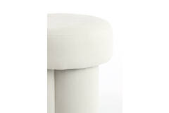 Light & Living Poef Ø42x43 Cm CURTEA Crème