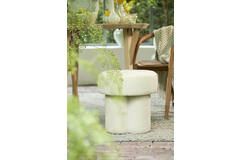 Light & Living Poef Ø42x43 Cm CURTEA Licht Groen