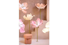 Light & Living Poef Ø42x43 Cm CURTEA Licht Oranje