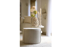 Light & Living Poef Ø50x40 Cm DOMONI Beige
