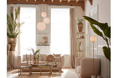 Light & Living Stoel 105x85x81 Cm KIALY Crème