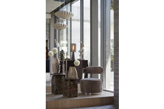 Light & Living Stoel 68x65x77 Cm KEMENA Grijs-bruin