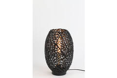 Light & Living Tafellamp Ø24x40 Cm SINULA Mat Zwart