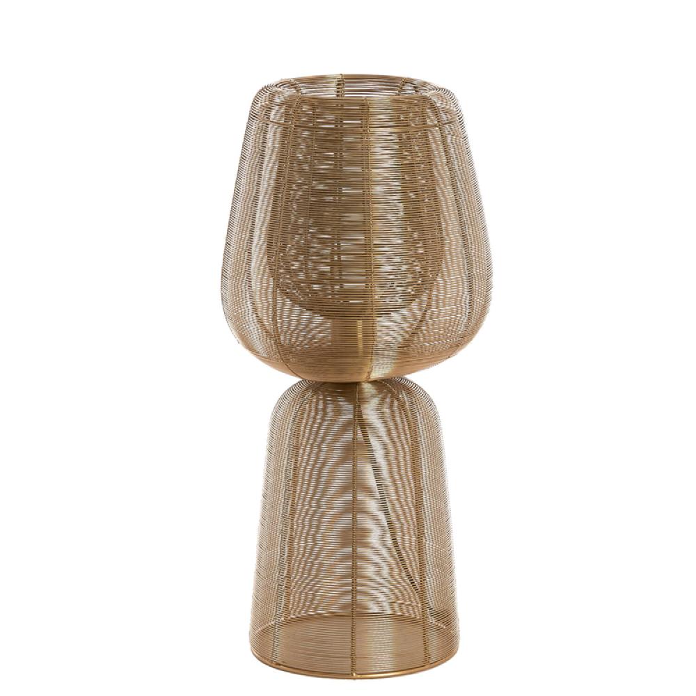 Light & Living Tafellamp Ø24x54 Cm ABOSO Licht Goud