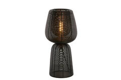 Light & Living Tafellamp Ø24x54 Cm ABOSO Mat Zwart