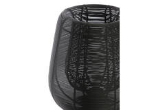 Light & Living Tafellamp Ø24x54 Cm ABOSO Mat Zwart