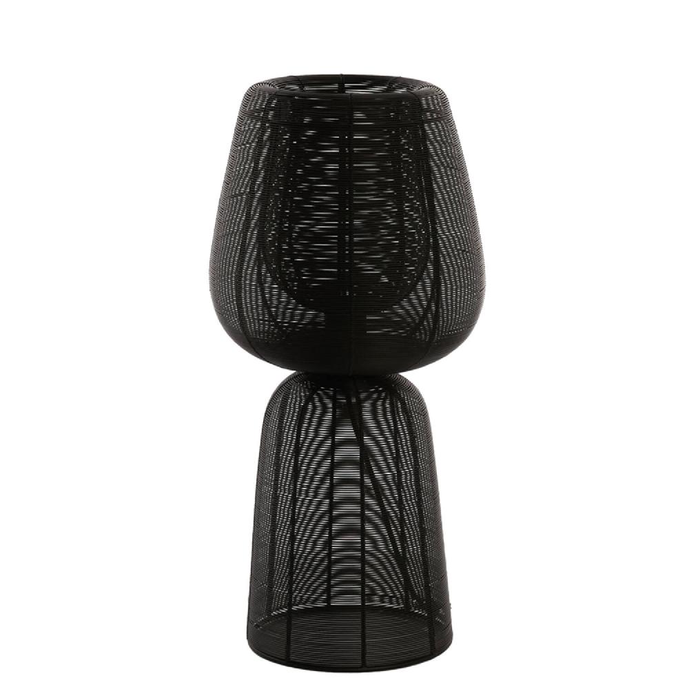 light & living Tafellamp Ø24x54 cm ABOSO mat zwart