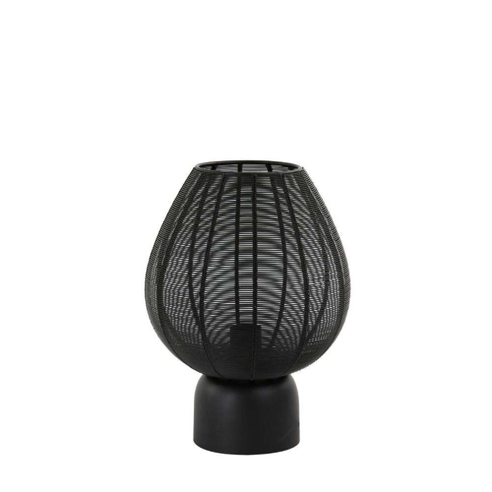 light & living Tafellamp Ø25x34 cm SUNEKO mat zwart