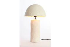 Light & Living Tafellamp Ø30x48 Cm QAZU Crème