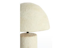 Light & Living Tafellamp Ø30x48 Cm QAZU Crème
