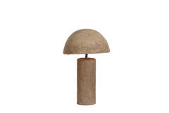 Light & Living Tafellamp Ø30x48 Cm QAZU Donker Bruin