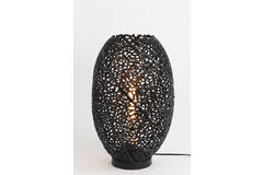 Light & Living Tafellamp Ø33x52 Cm SINULA Mat Zwart