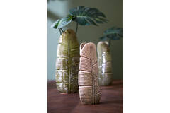 Light & Living Vaas 19x11x46 5 Cm LOU Keramiek Groen