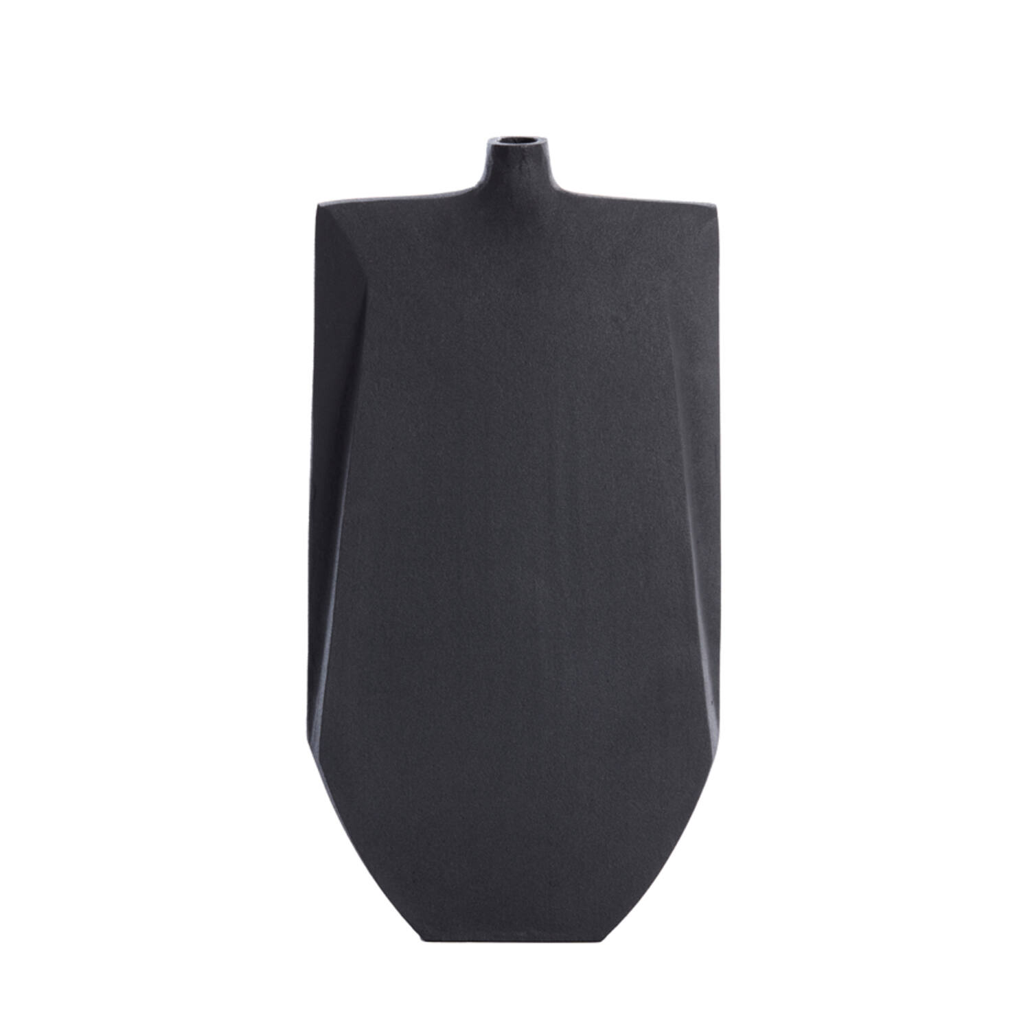 light & living Vaas deco 25x8x51 cm MAKAHA mat zwart