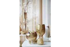 light & living Vaas deco Ø17 5x12 cm MUXIA goud