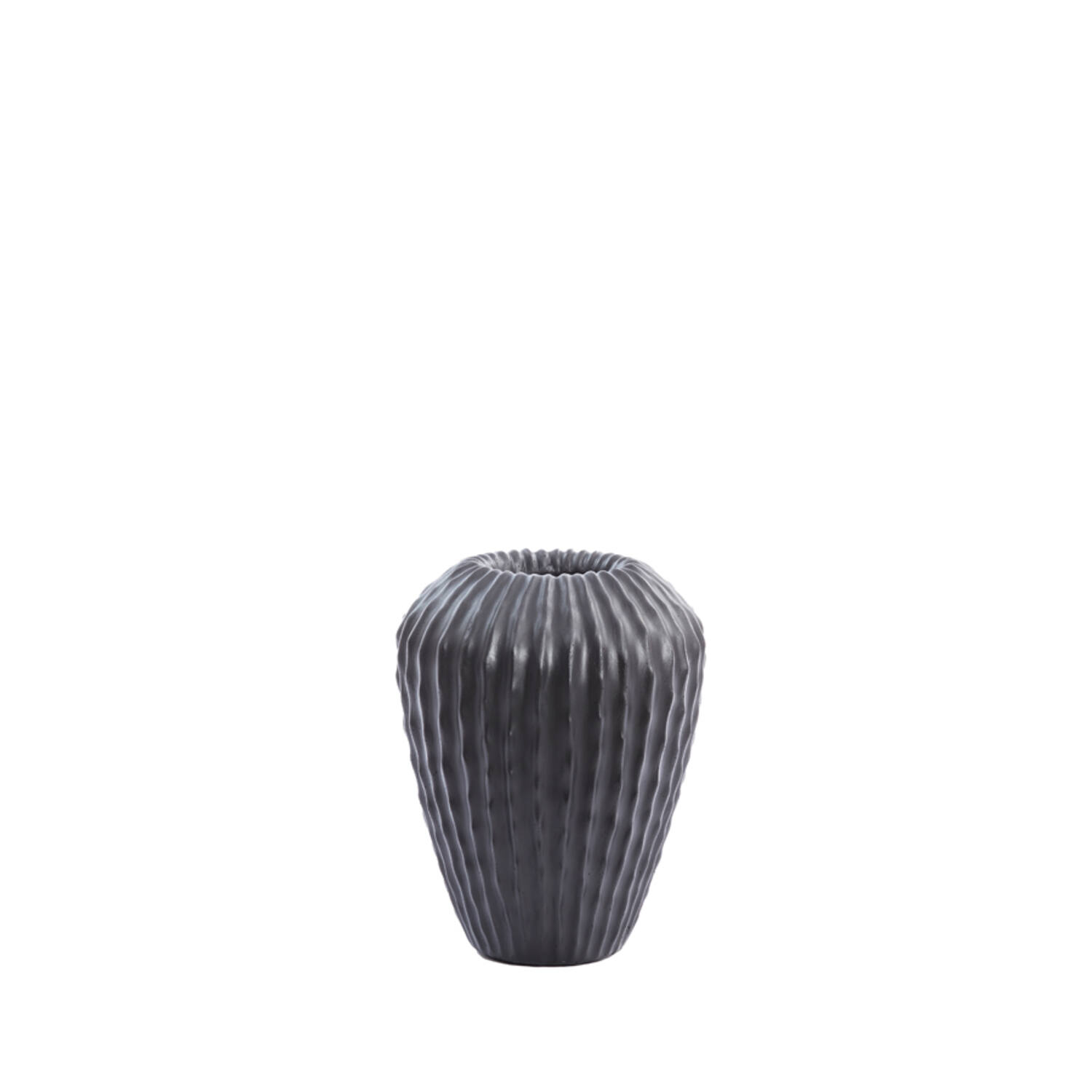 Light & Living Vaas Deco Ø29x37 Cm CACTI Mat Zwart