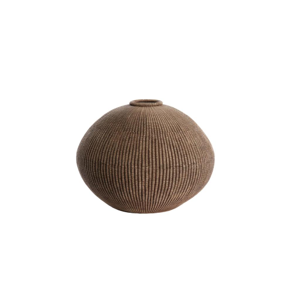 light & living Vaas deco Ø35x26 5 cm VEDOLLO bruin