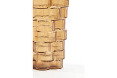 Light & Living Vaas Ø17 5x30 Cm DOURO Glas Bruin
