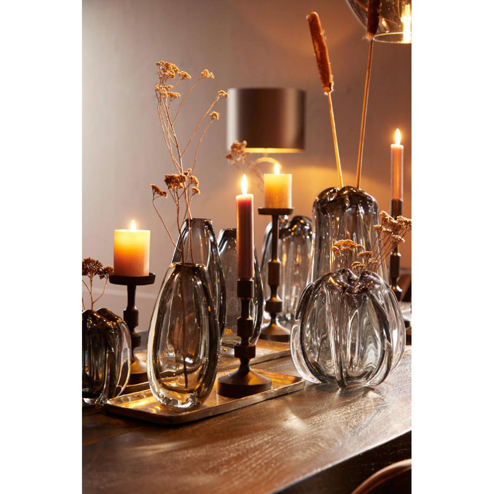 Light & Living Vaas Ø21x30 Cm MURELA Glas Grijs