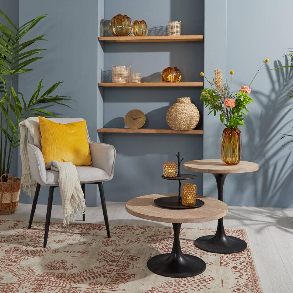 Light & Living Vaas Ø21x38 Cm MURELA Glas Amber