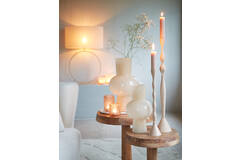 Light & Living Vaas Ø23x40 Cm HALLEY Glas Crème