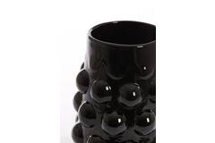 Light & Living Vaas Ø24x30 Cm HAROA Glas Zwart