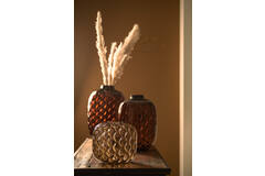 Light & Living Vaas Ø29x42 Cm CARINO Glas Bruin